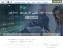 Tablet Screenshot of milestonepowered.com